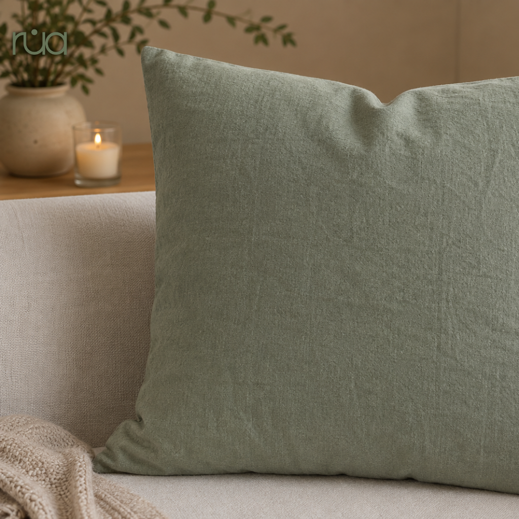 Fundas de almohadones de tusor liso I Base - Imagen 2